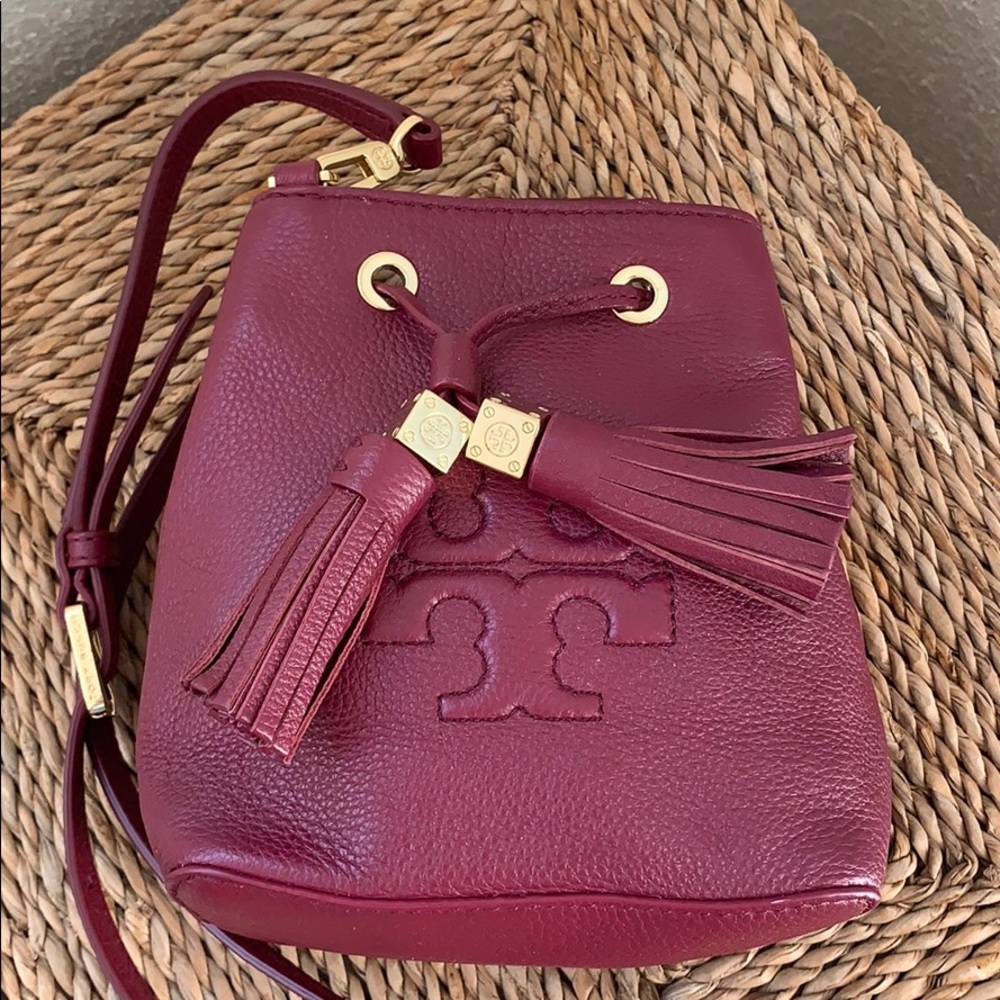 Tory Burch Thea Mini Crossbody, Cabernet